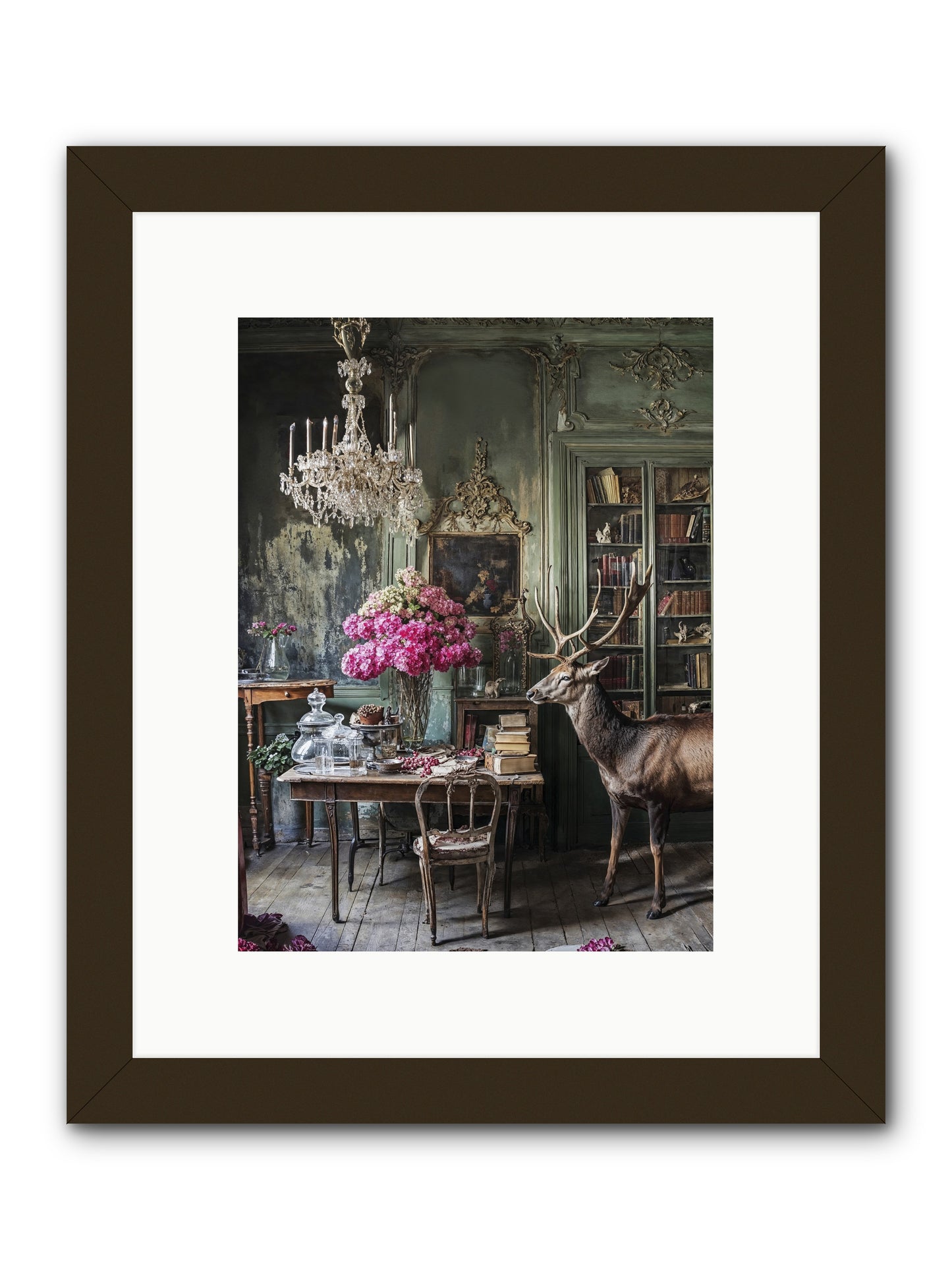 Wanderlust Wins -- Framed Print - Black 9x12