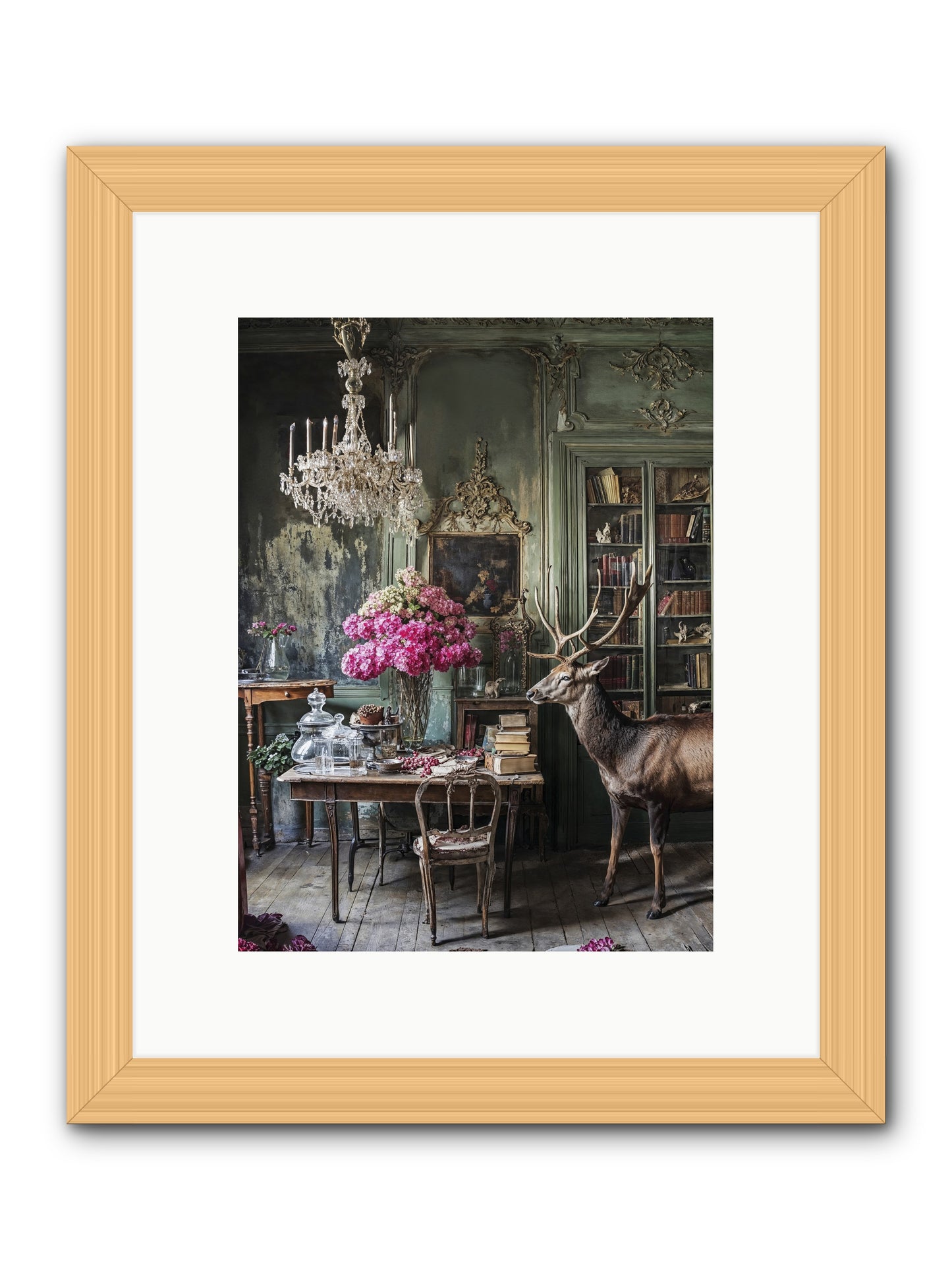 Wanderlust Wins -- Framed Print - Natural 9x12