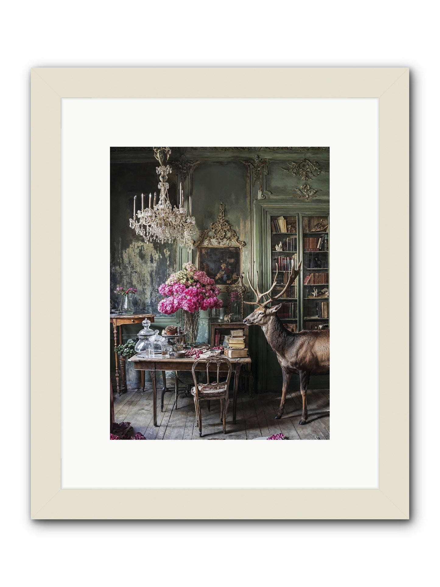 Wanderlust Wins -- Framed Print - White 9x12