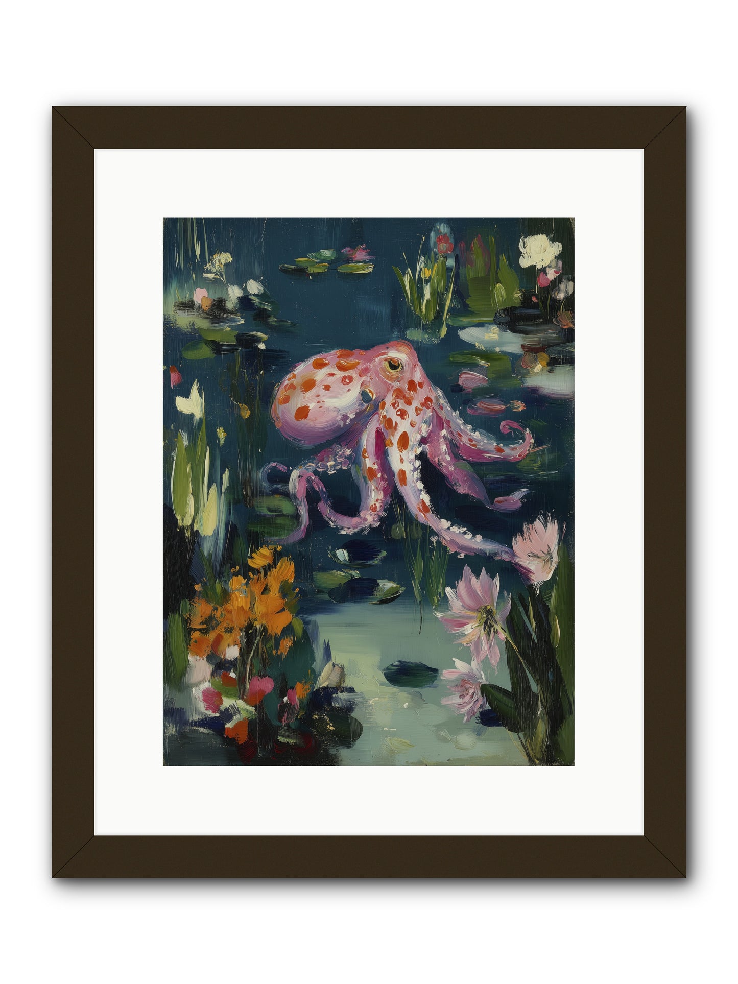 Water Castles -- Framed Print - Black 12x16