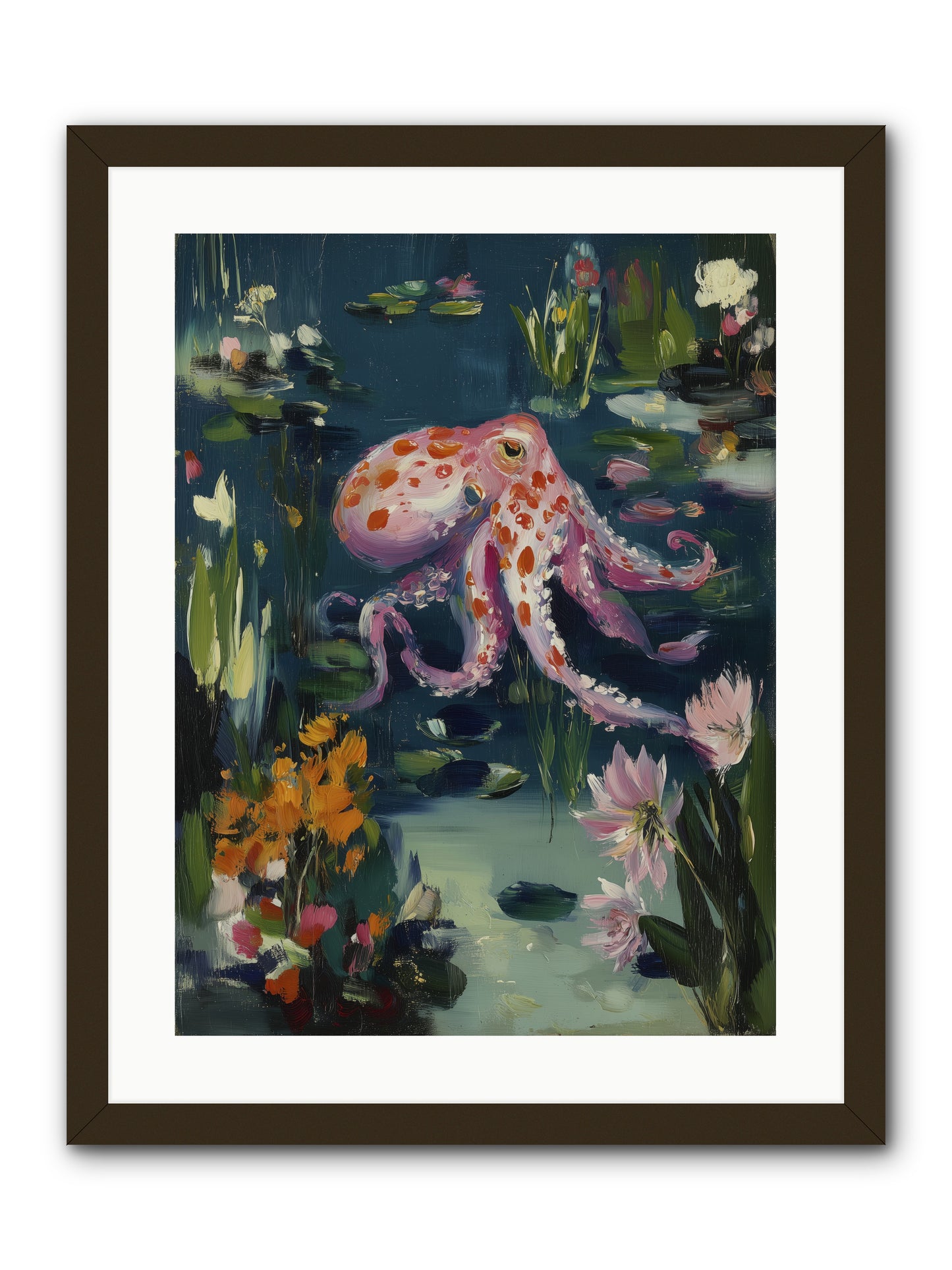 Water Castles -- Framed Print - Black 18x24