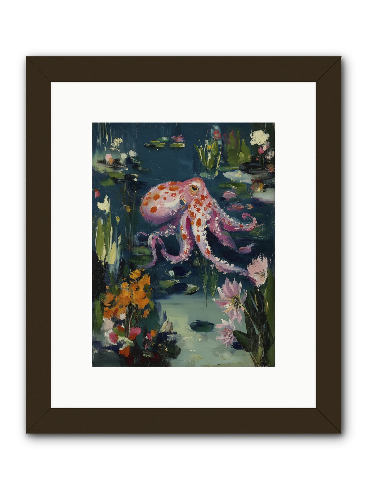 Water Castles -- Framed Print - Black 9x12