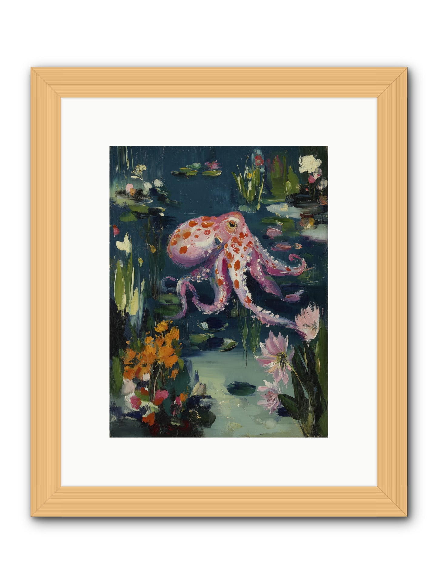 Water Castles -- Framed Print - Natural 9x12
