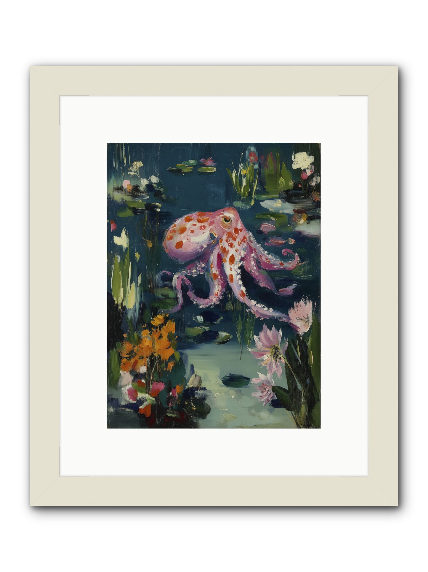 Water Castles -- Framed Print - White 9x12