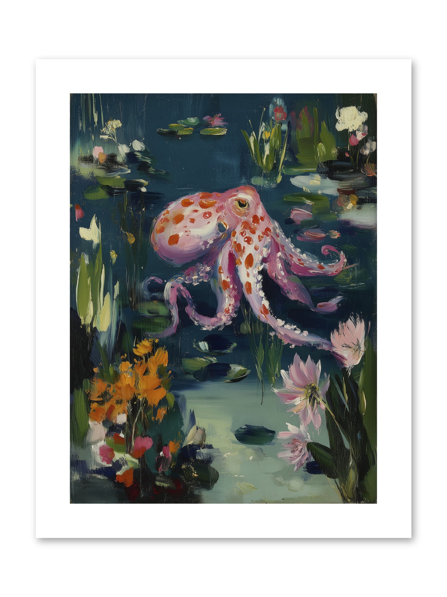 Water Castles -- Loose Canvas Print 9x12