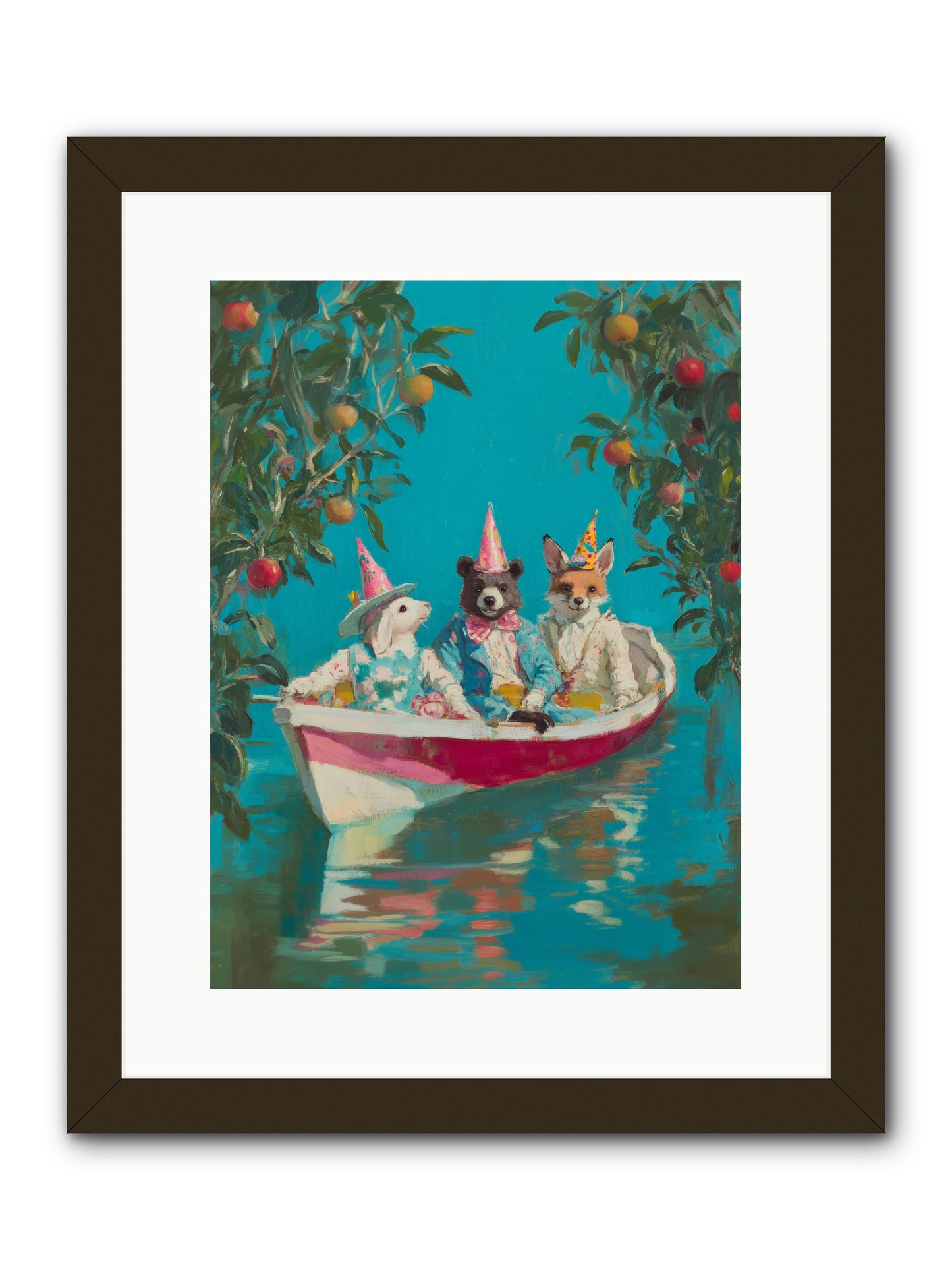 Water Held LaughterRez2 -- Framed Print - Black 12x16
