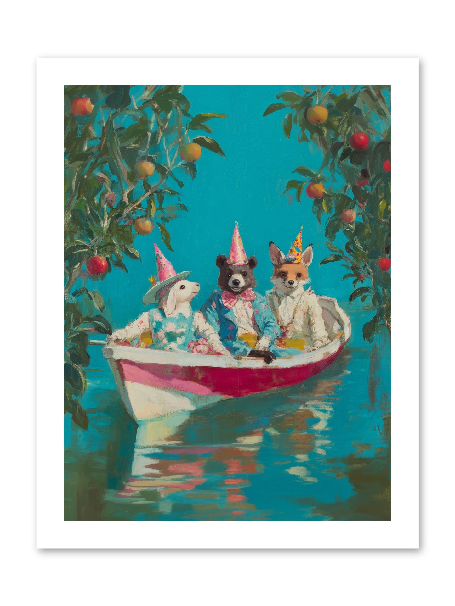 Water Held LaughterRez2 -- Loose Canvas Print 12x16