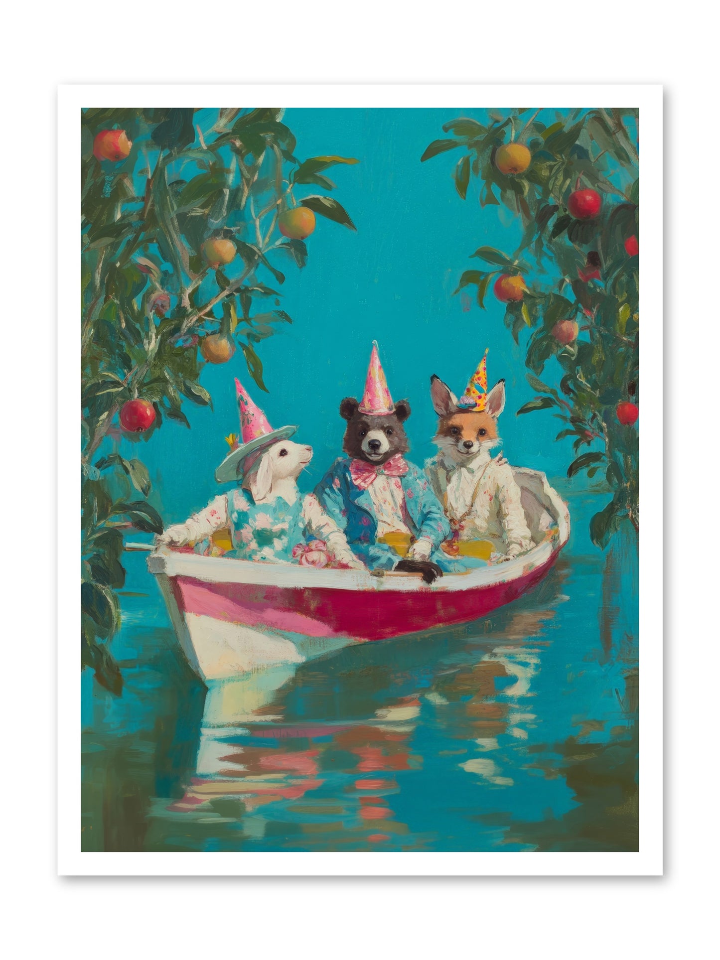 Water Held LaughterRez2 -- Loose Canvas Print 24x32