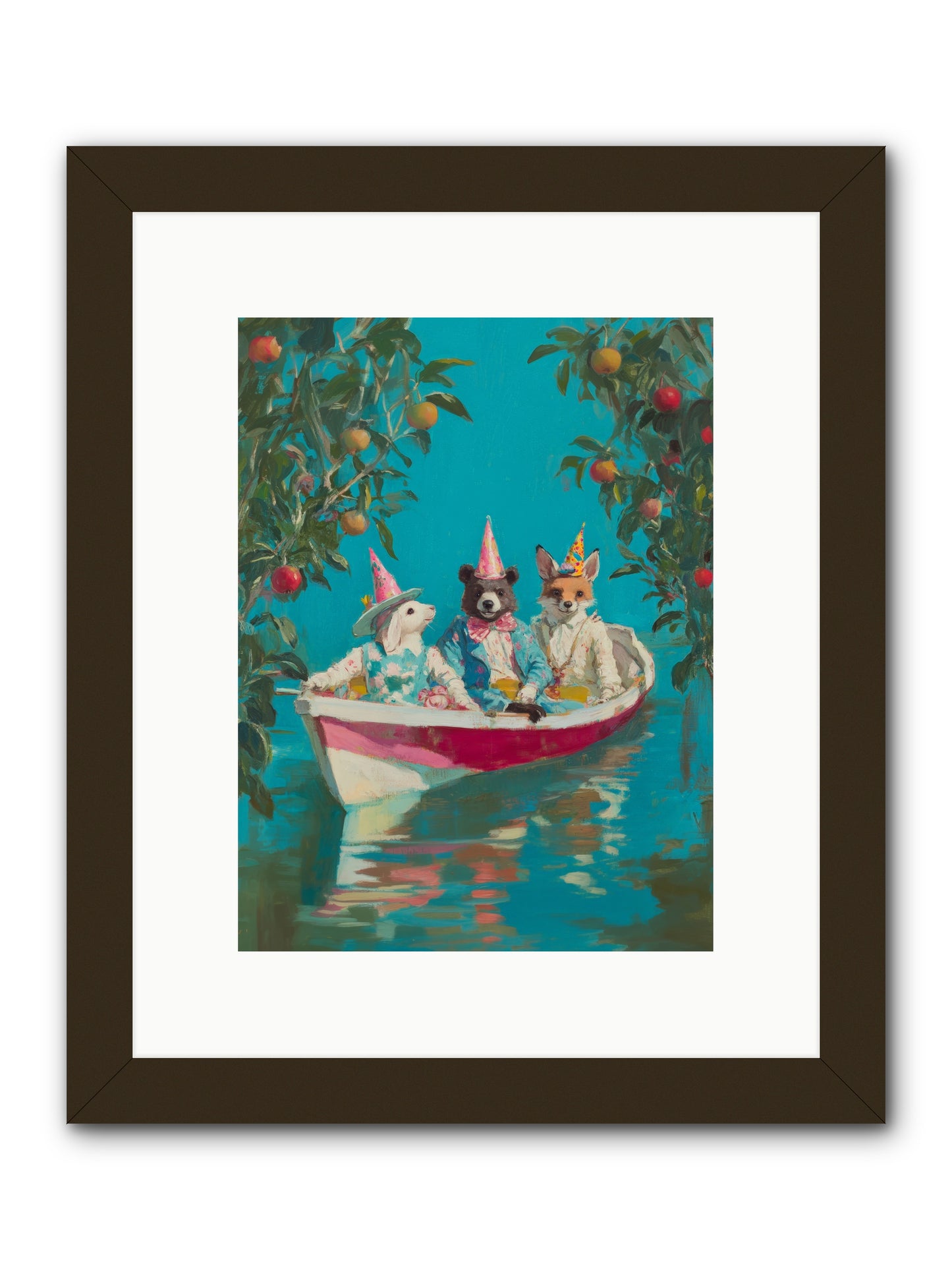 Water Held LaughterRez2 -- Framed Print - Black 9x12