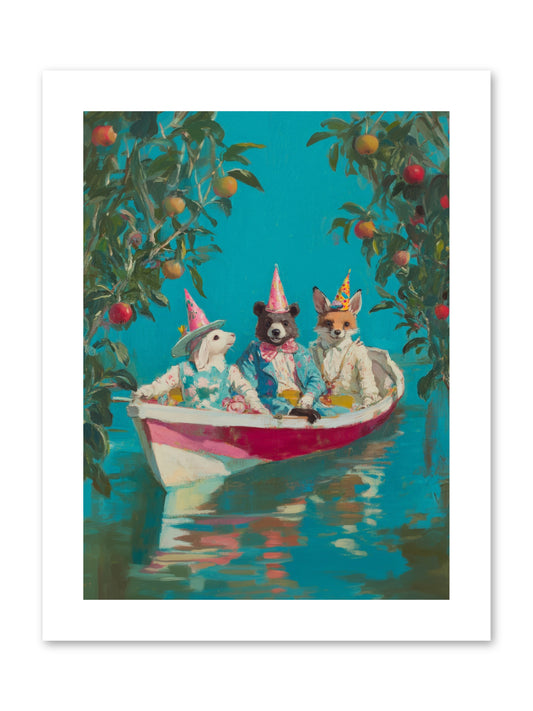 Water Held LaughterRez2 -- Paper Print 9x12