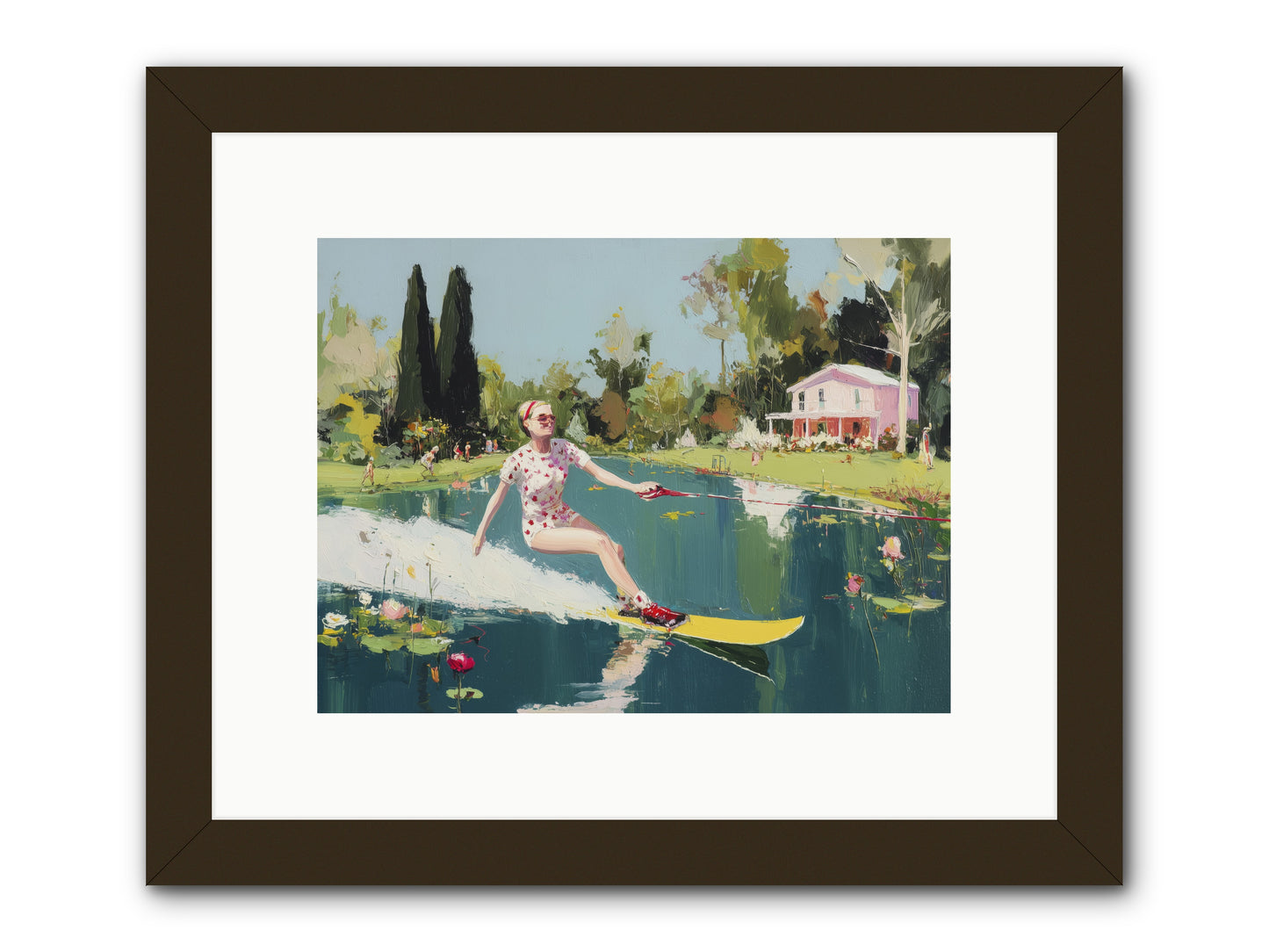 Water Rush -- Framed Print - Black 12x9