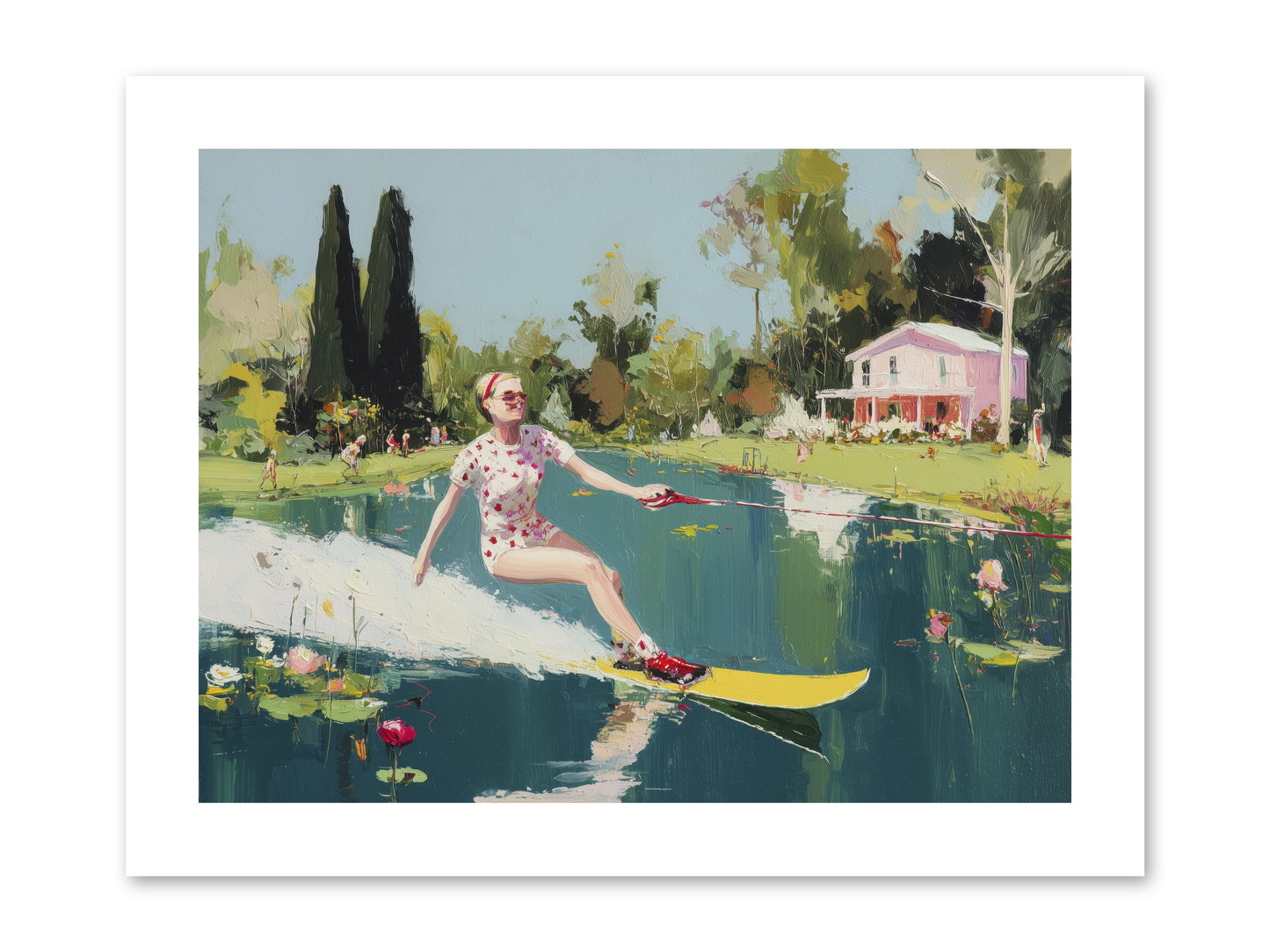 Water Rush -- Loose Canvas Print 12x9