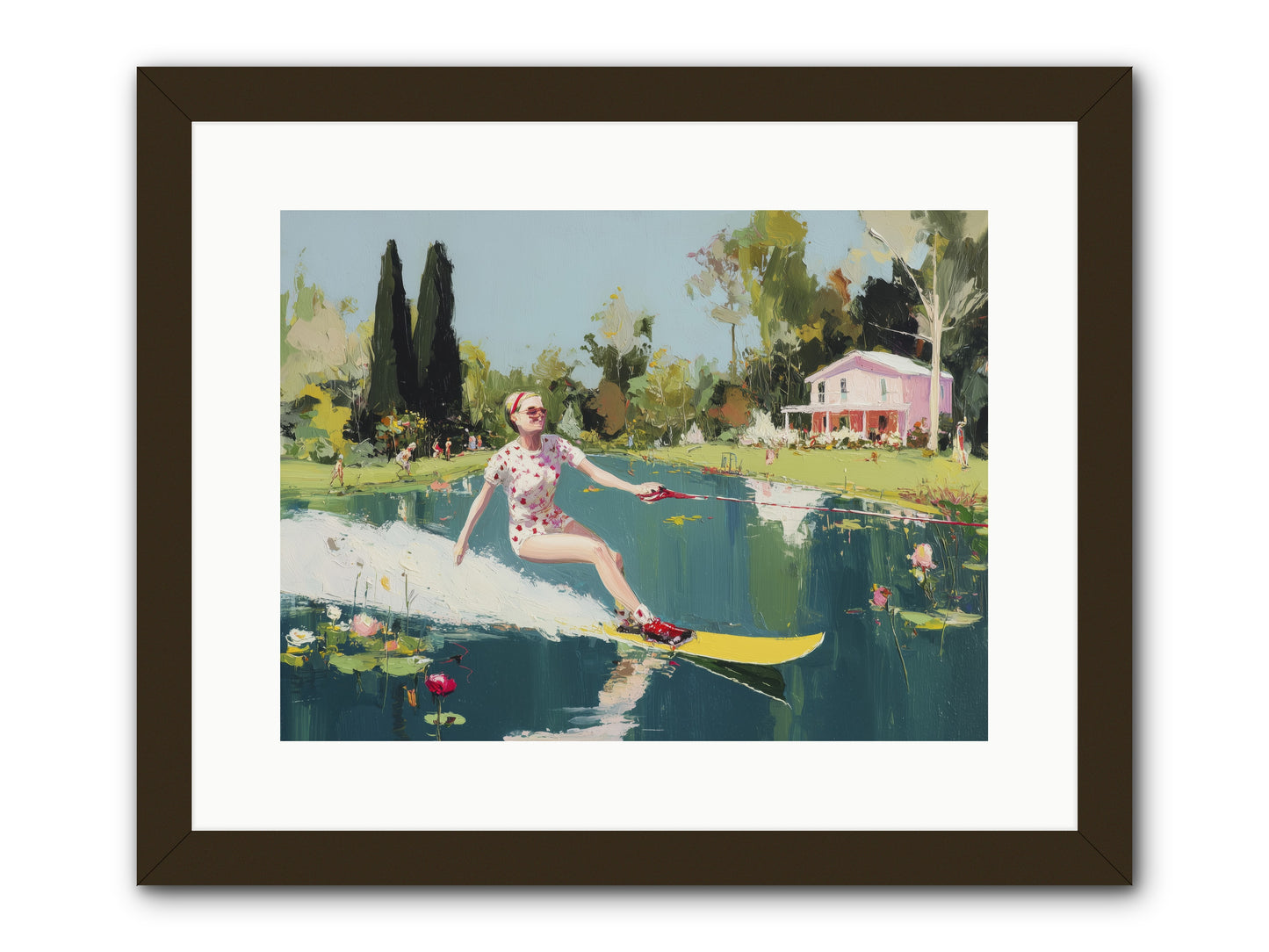 Water Rush -- Framed Print - Black 16x12