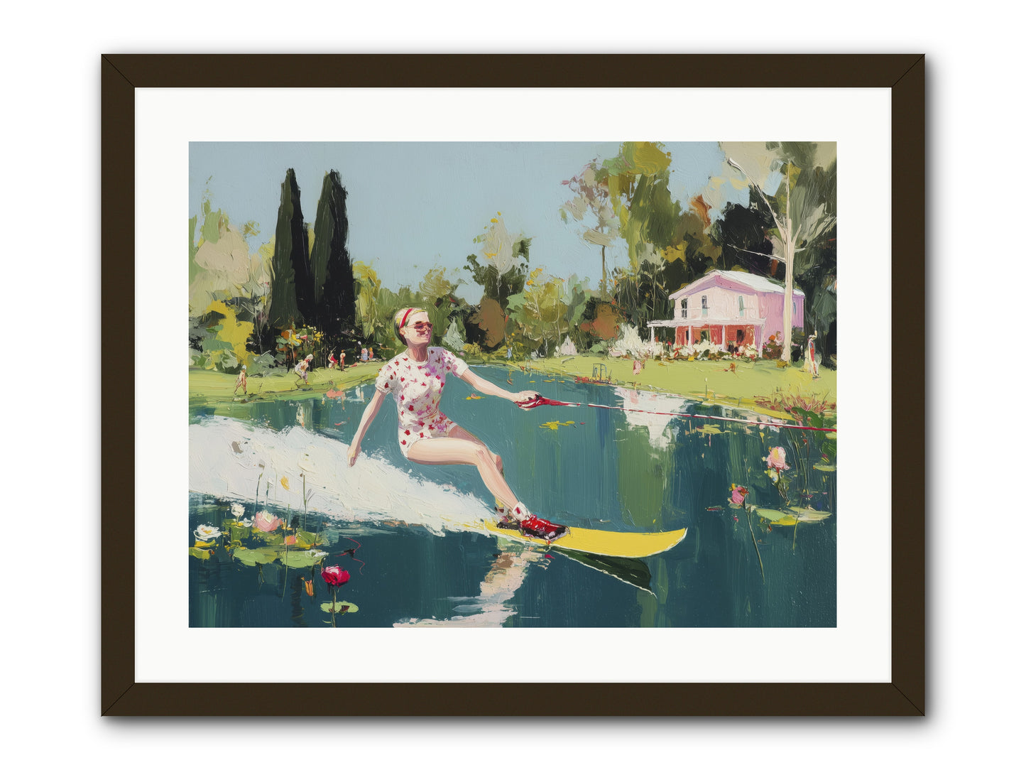 Water Rush -- Framed Print - Black 24x18