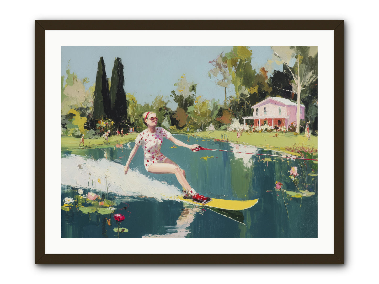 Water Rush -- Framed Print - Black 32x24
