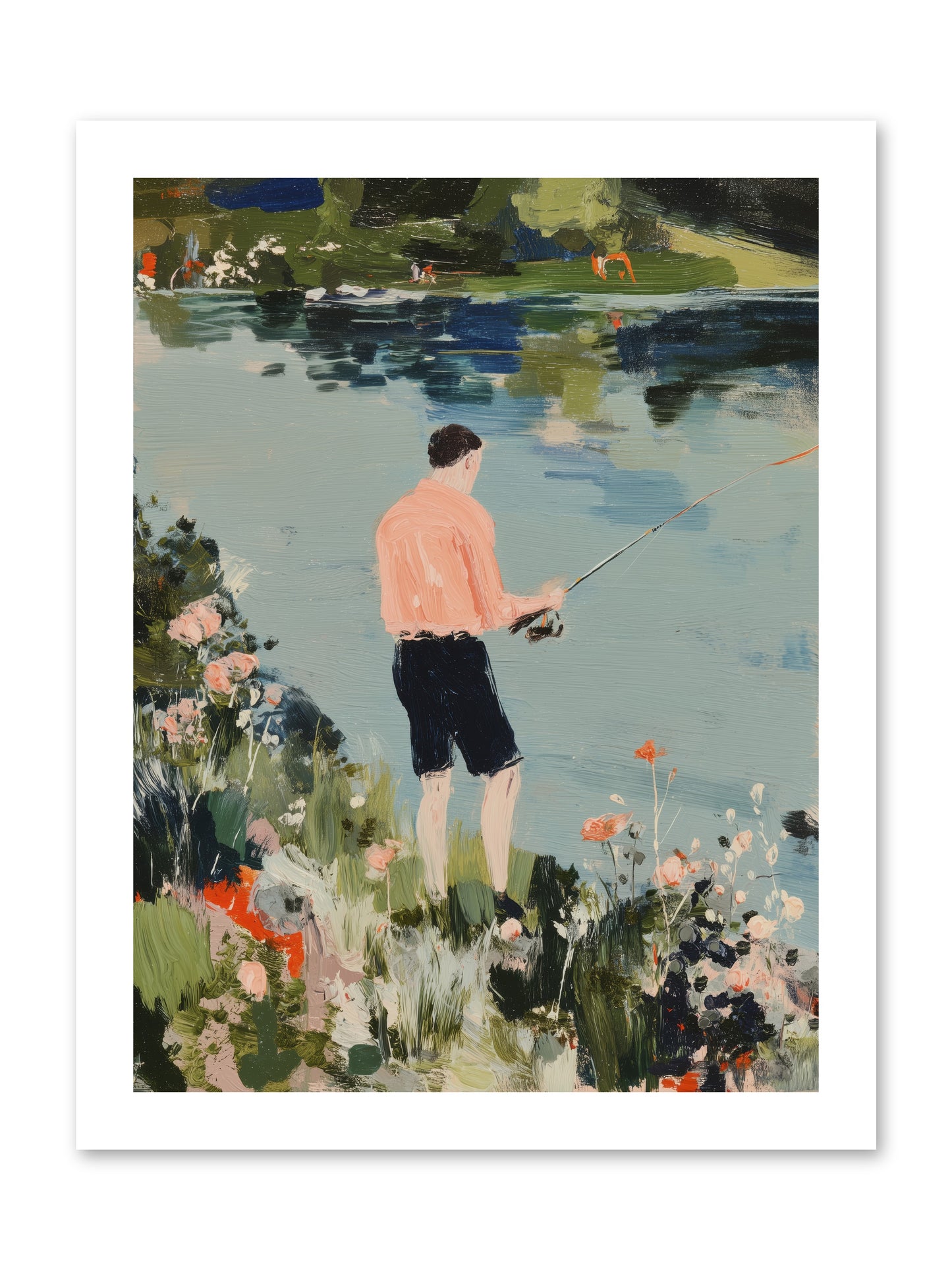 Waterfront Wisdom -- Loose Canvas Print 12x16