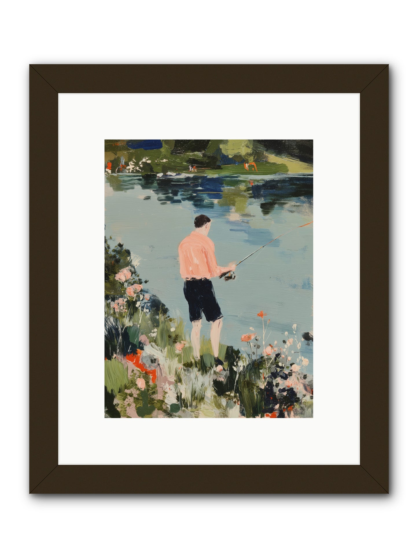 Waterfront Wisdom -- Framed Print - Black 9x12