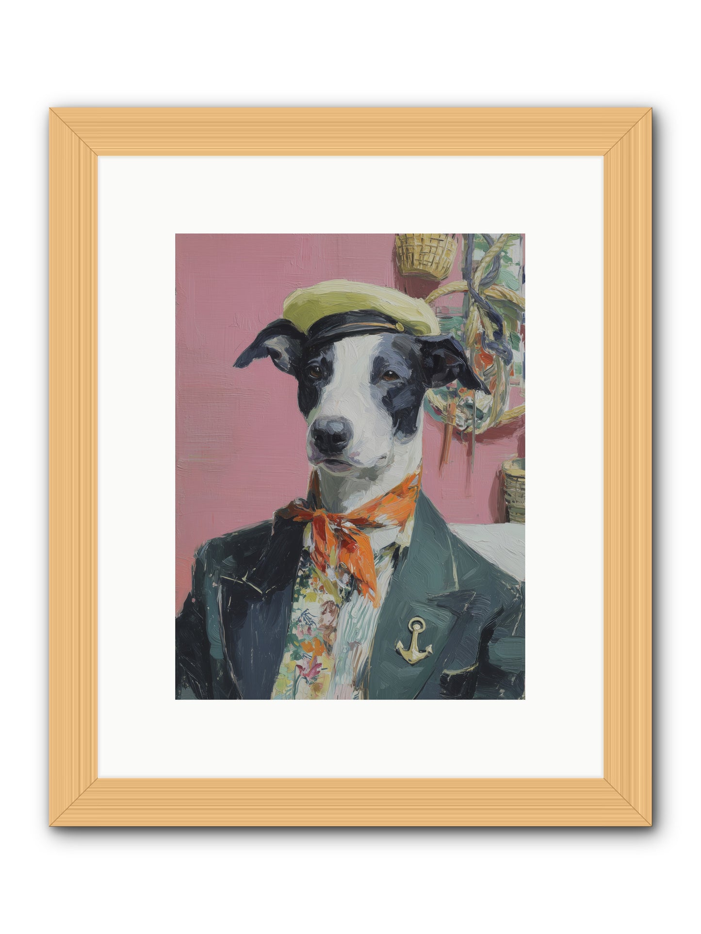 Waterfront's Yearning -- Framed Print - Natural 9x12