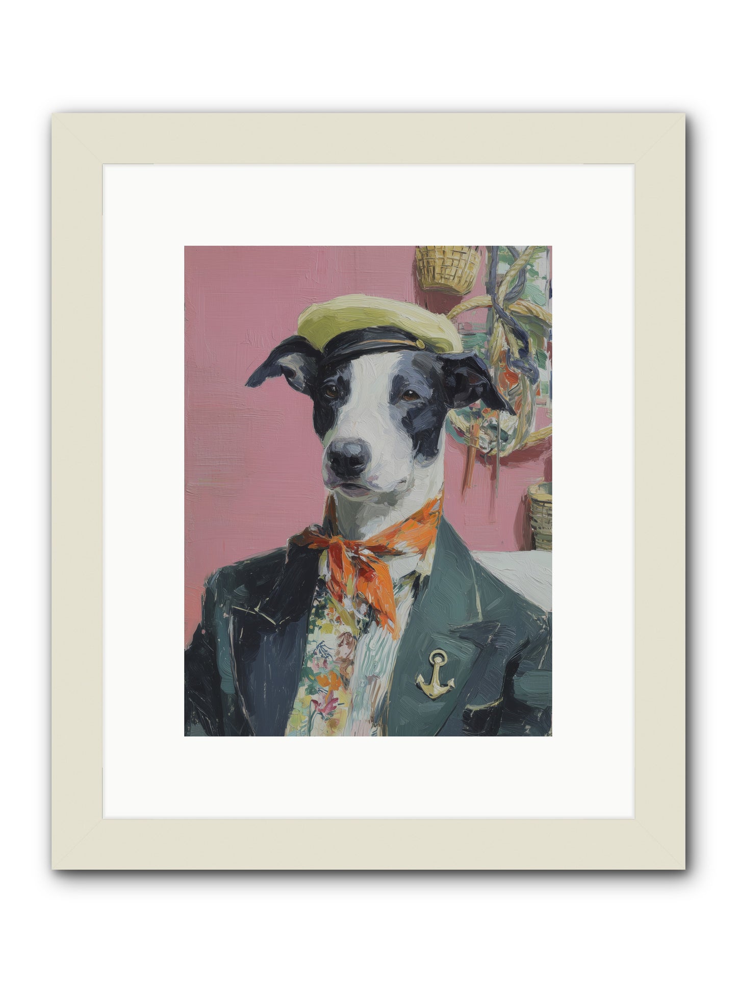 Waterfront's Yearning -- Framed Print - White 9x12