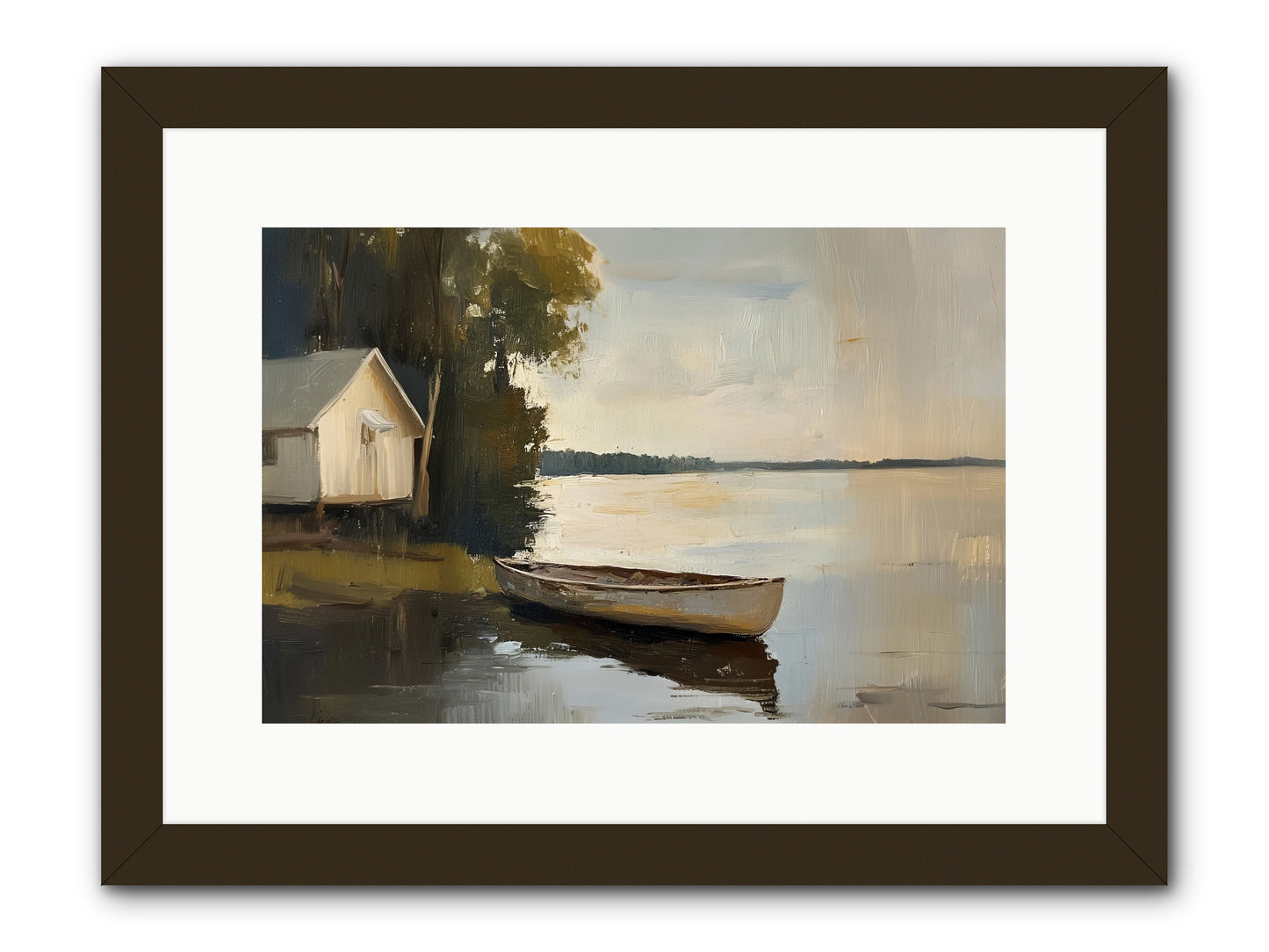 Water's Edge -- Framed Print - Black 15x10