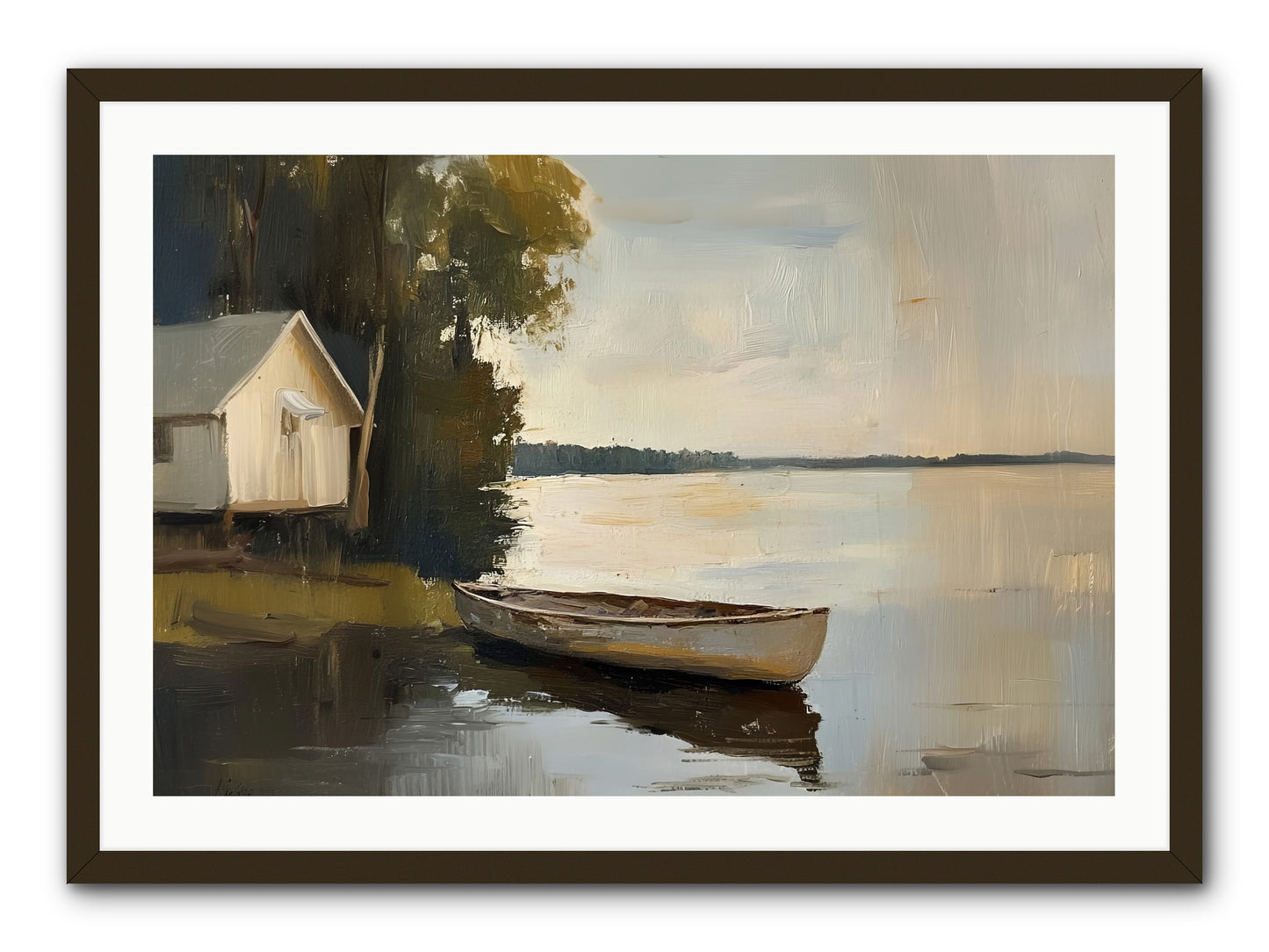 Water's Edge -- Framed Print - Black 36x24