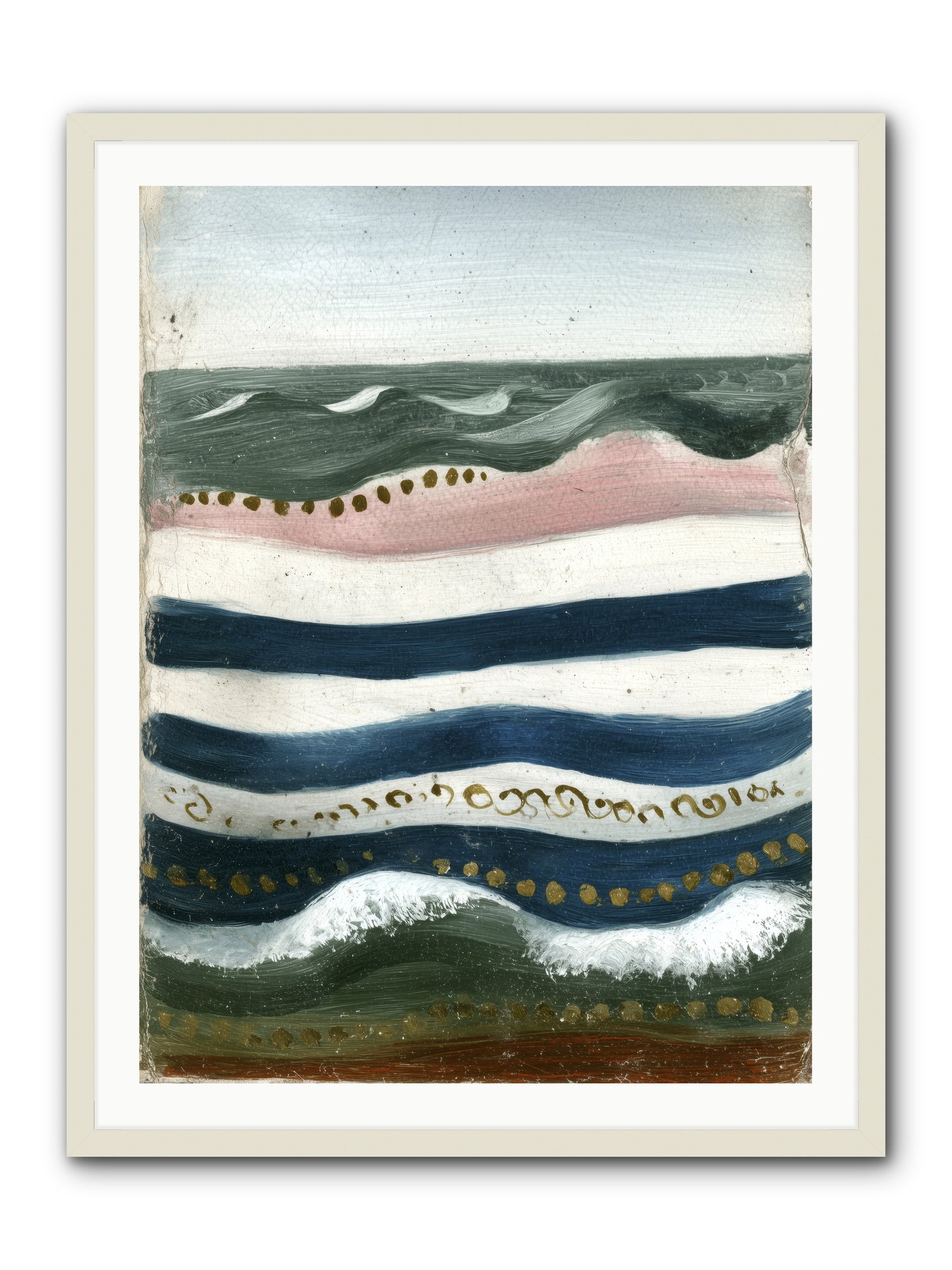 Water's Waltz -- Framed Print - White 30x40