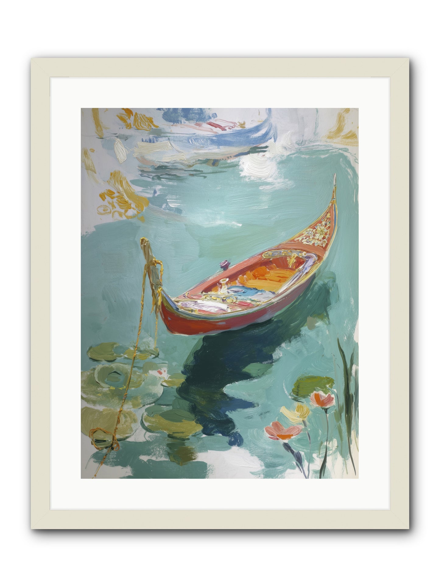 Waterway's Crown Jewel  -- Framed Print - White 18x24