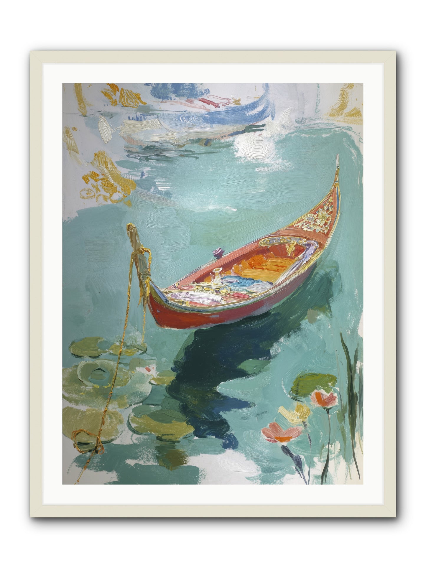 Waterway's Crown Jewel  -- Framed Print - White 30x40