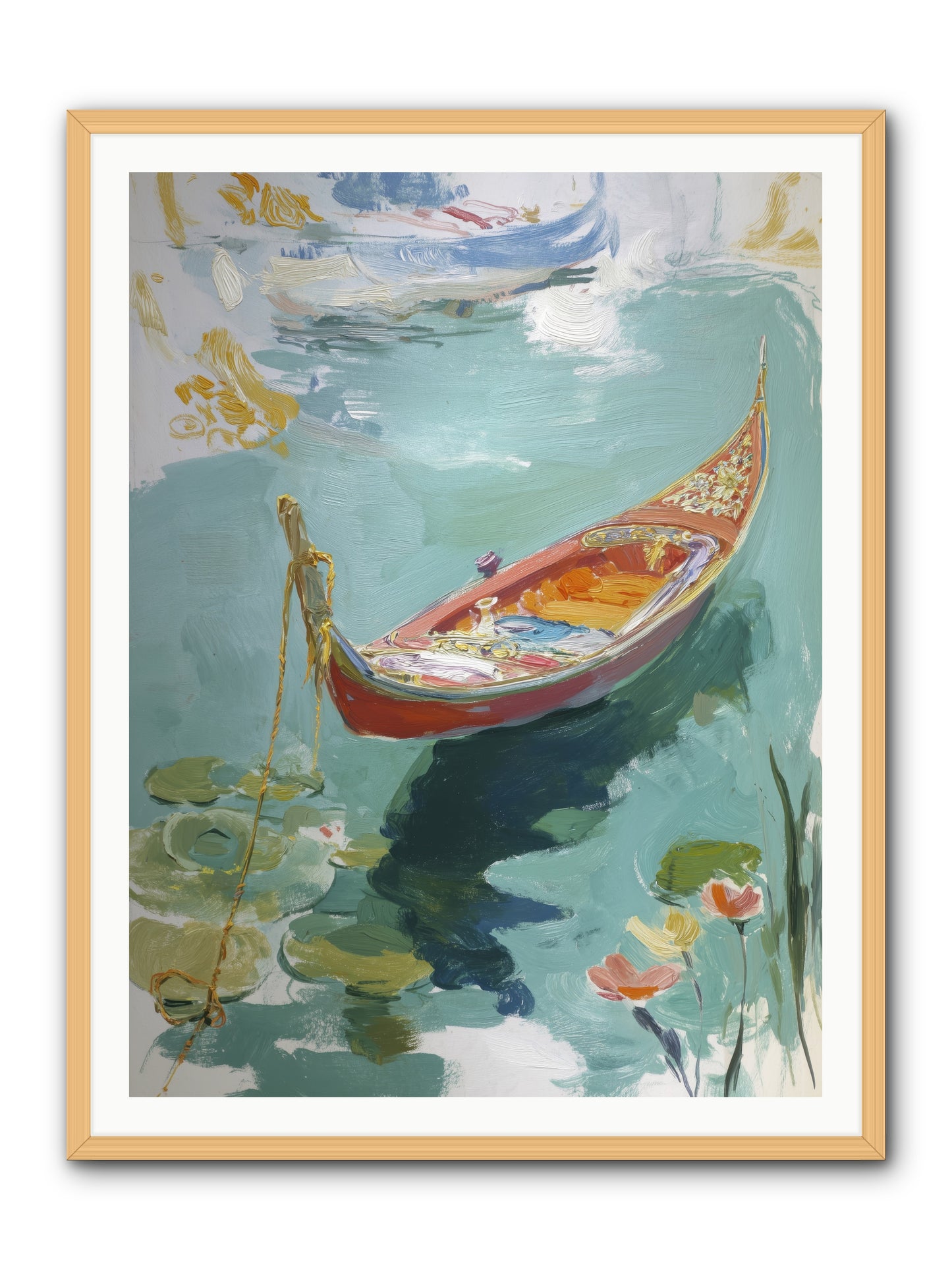 Waterway's Crown Jewel  -- Framed Print - Natural 36x48