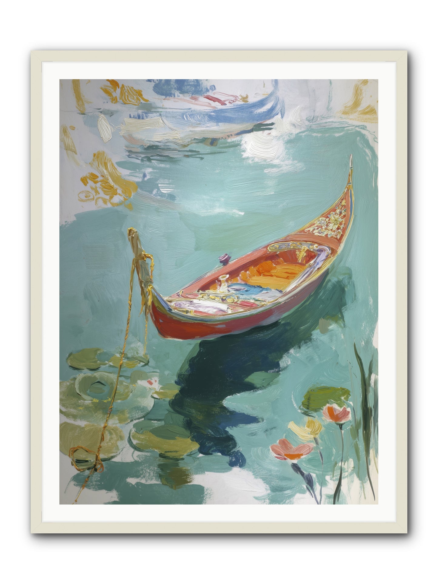 Waterway's Crown Jewel  -- Framed Print - White 36x48
