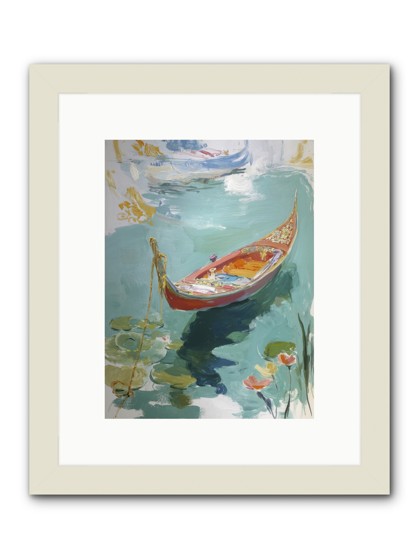 Waterway's Crown Jewel  -- Framed Print - White 9x12