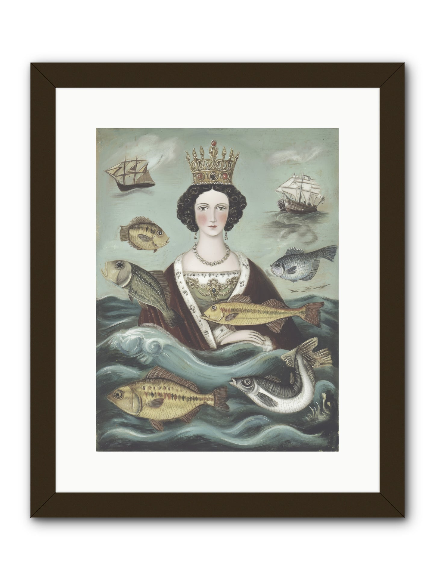 Wave Monarch -- Framed Print - Black 12x16