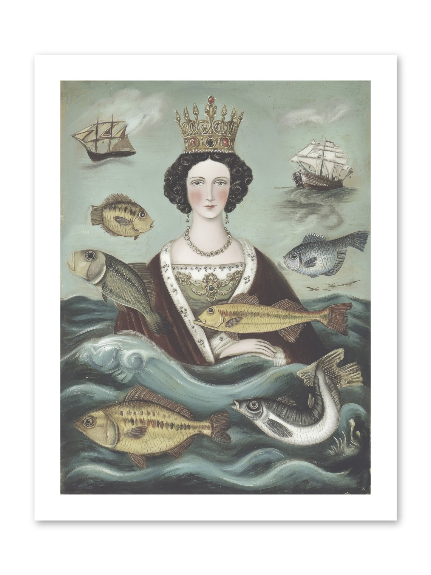 Wave Monarch -- Paper Print 12x16