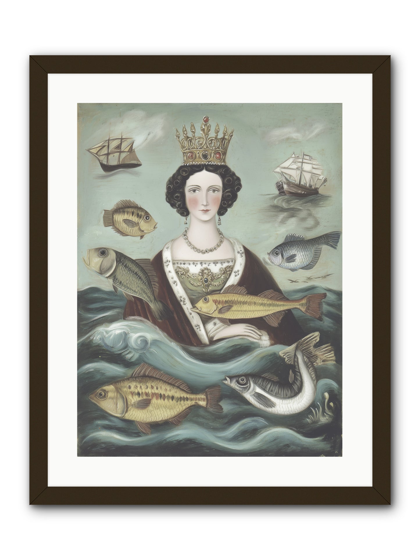 Wave Monarch -- Framed Print - Black 18x24
