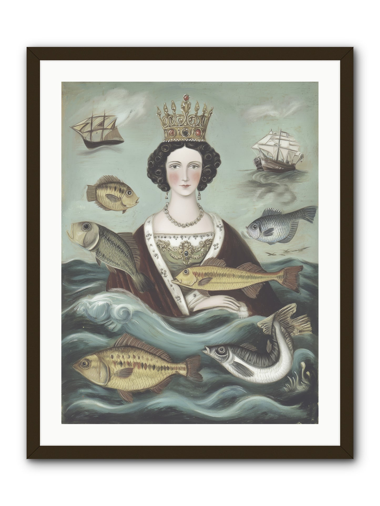 Wave Monarch -- Framed Print - Black 24x32