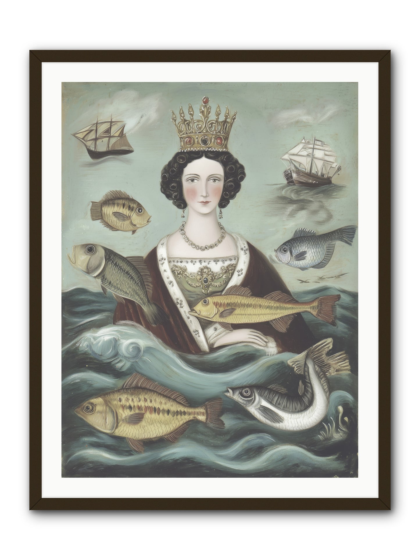 Wave Monarch -- Framed Print - Black 30x40