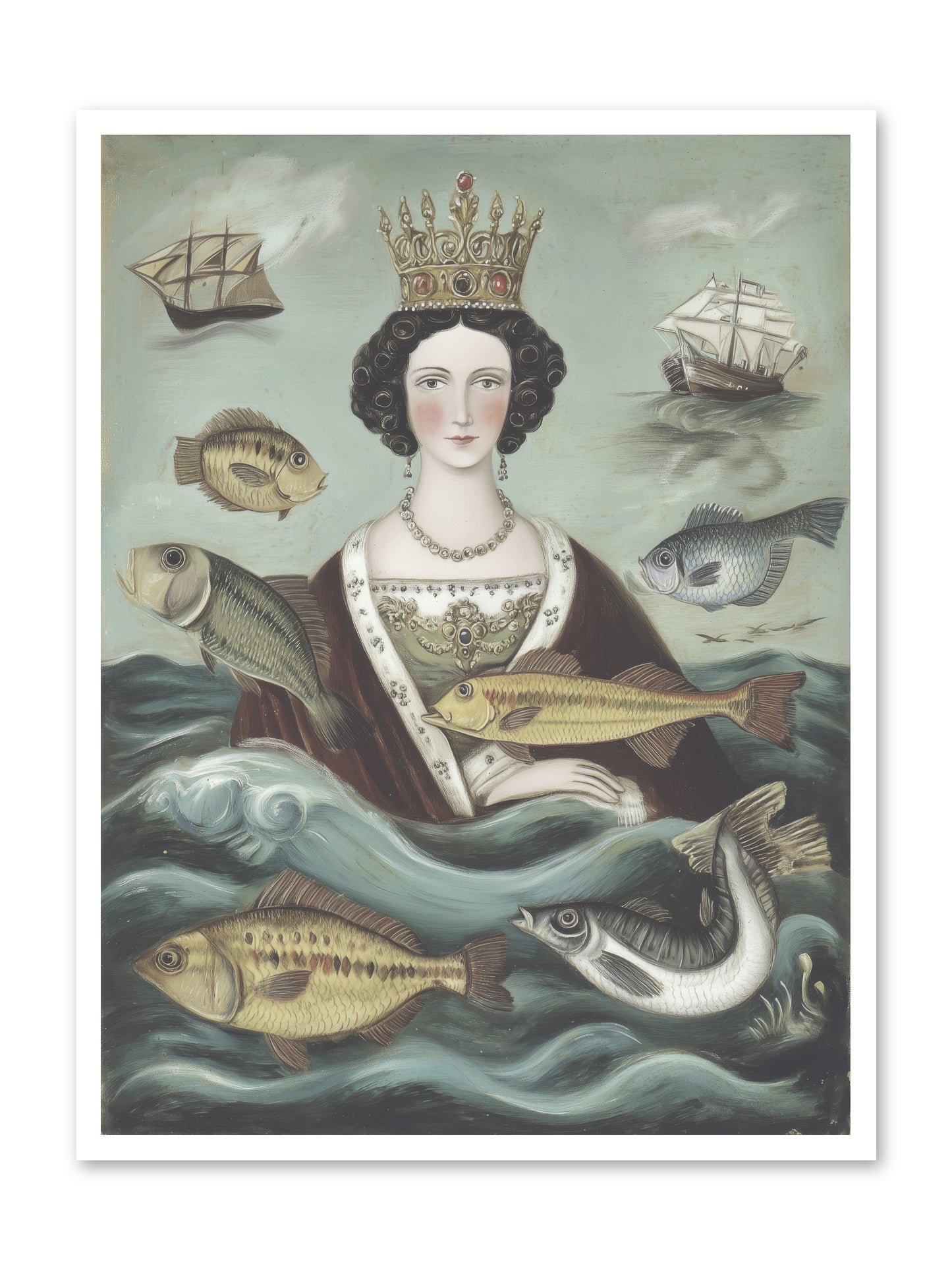 Wave Monarch -- Loose Canvas Print 30x40