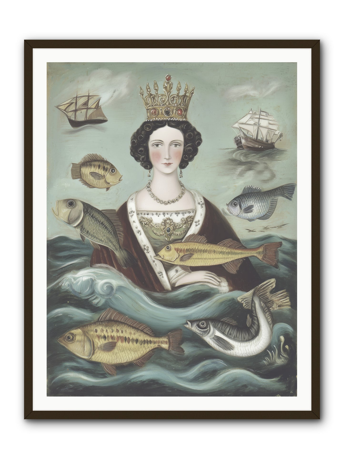 Wave Monarch -- Framed Print - Black 36x48