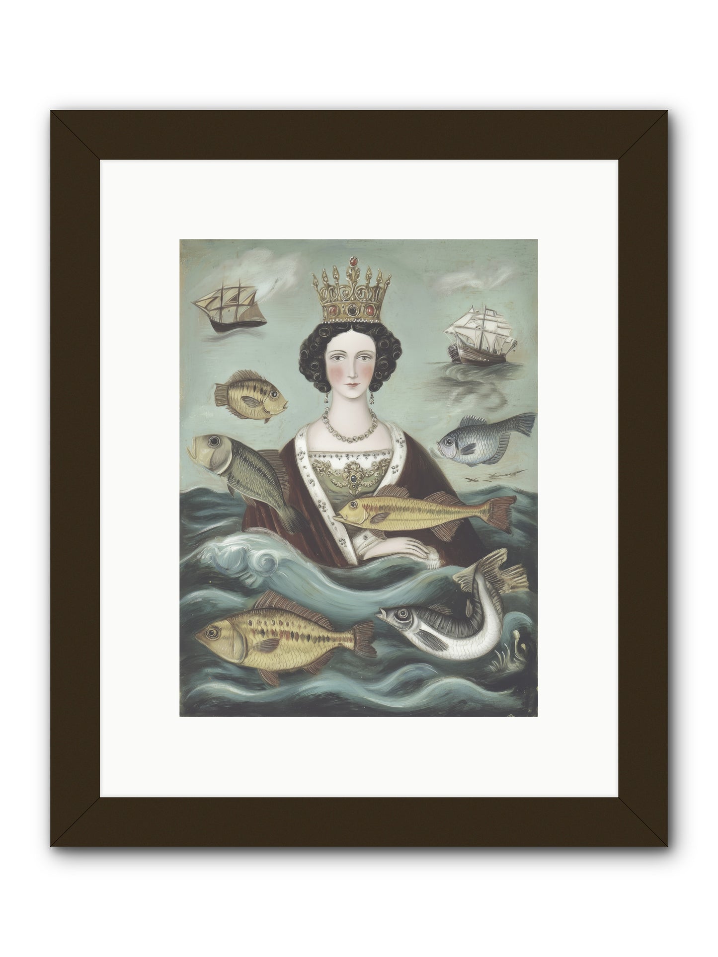 Wave Monarch -- Framed Print - Black 9x12