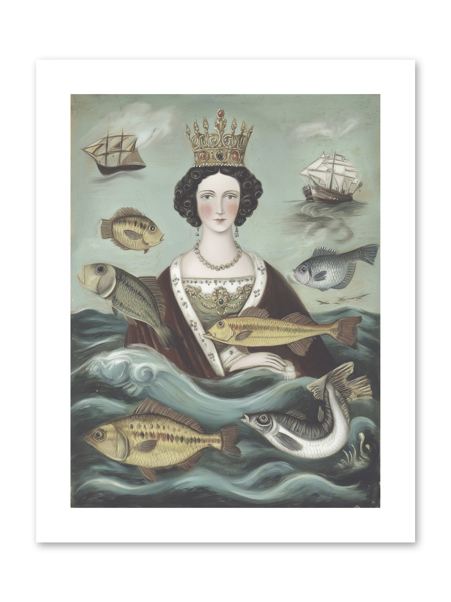 Wave Monarch -- Loose Canvas Print 9x12