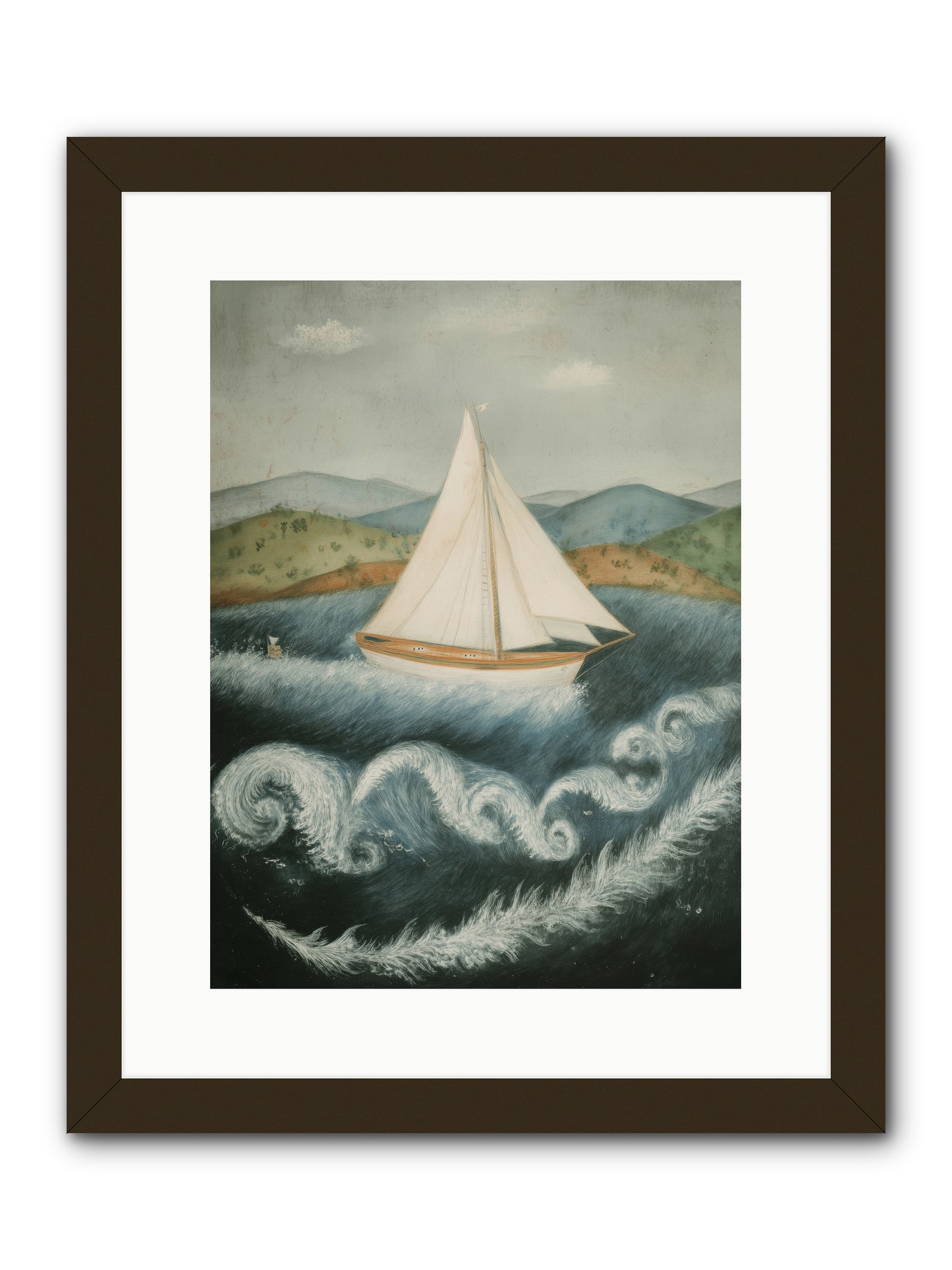 Wave Song Eternal -- Framed Print - Black 12x16