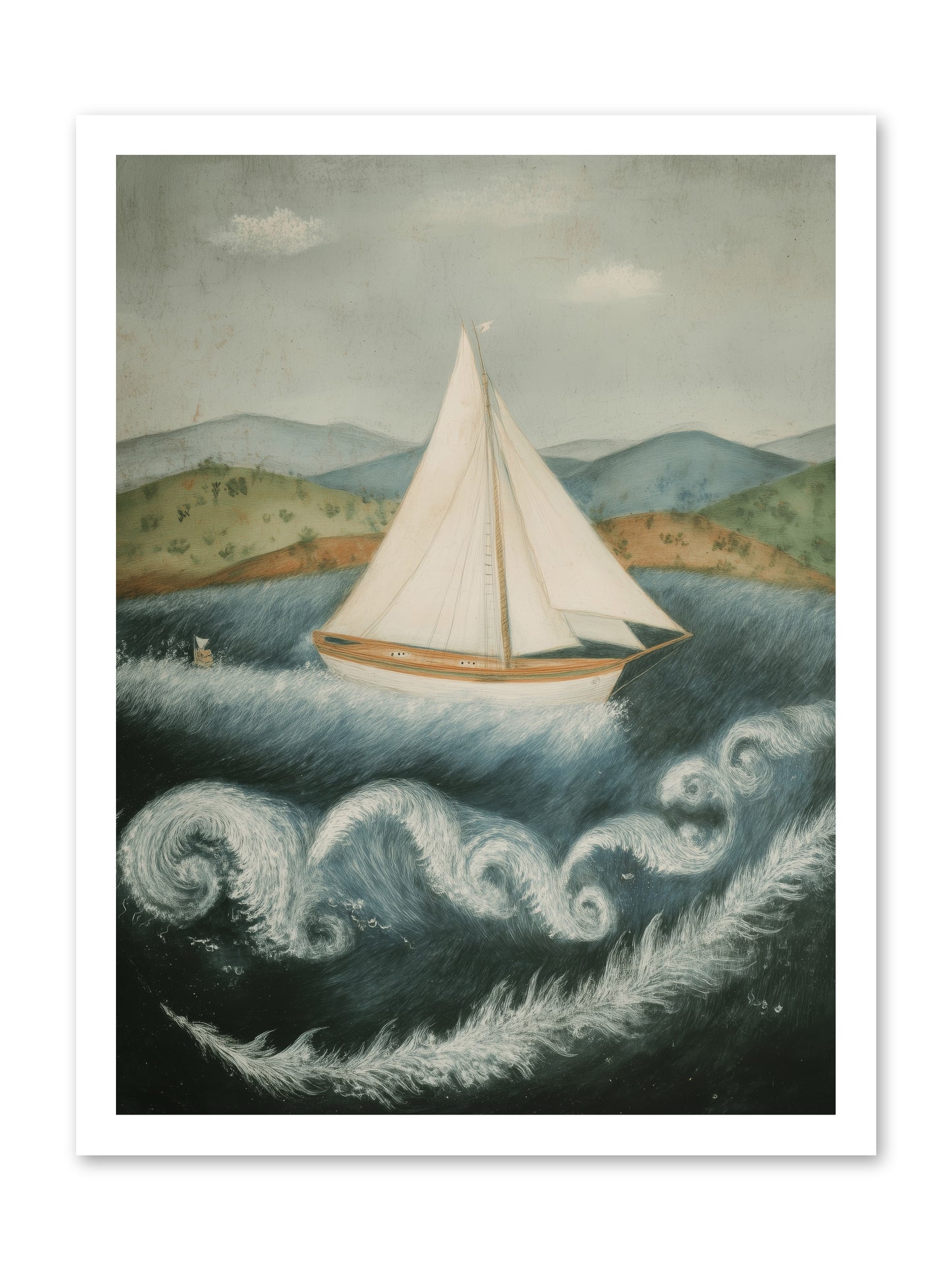 Wave Song Eternal -- Loose Canvas Print 18x24