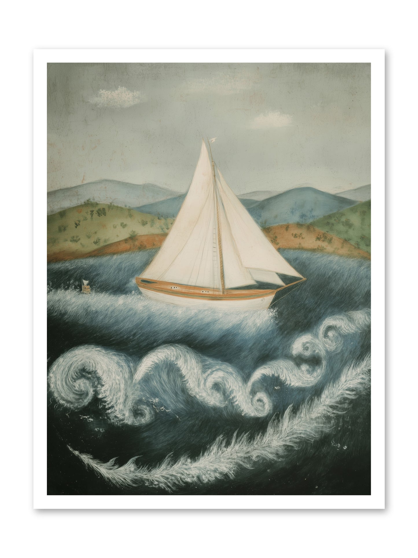Wave Song Eternal -- Paper Print 24x32