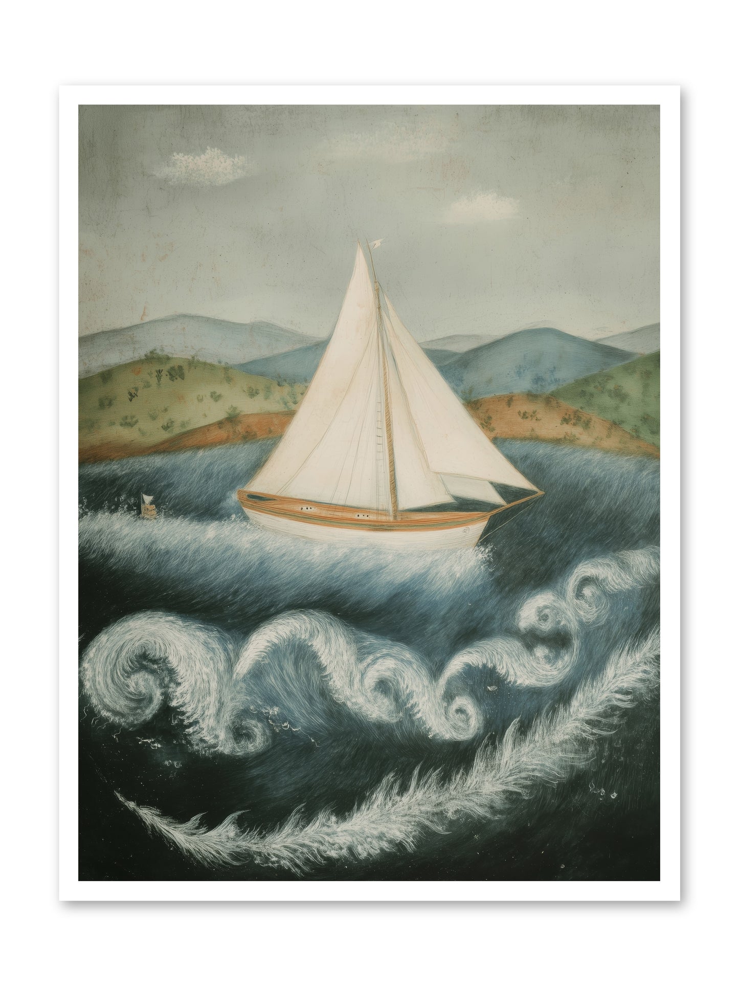 Wave Song Eternal -- Paper Print 30x40
