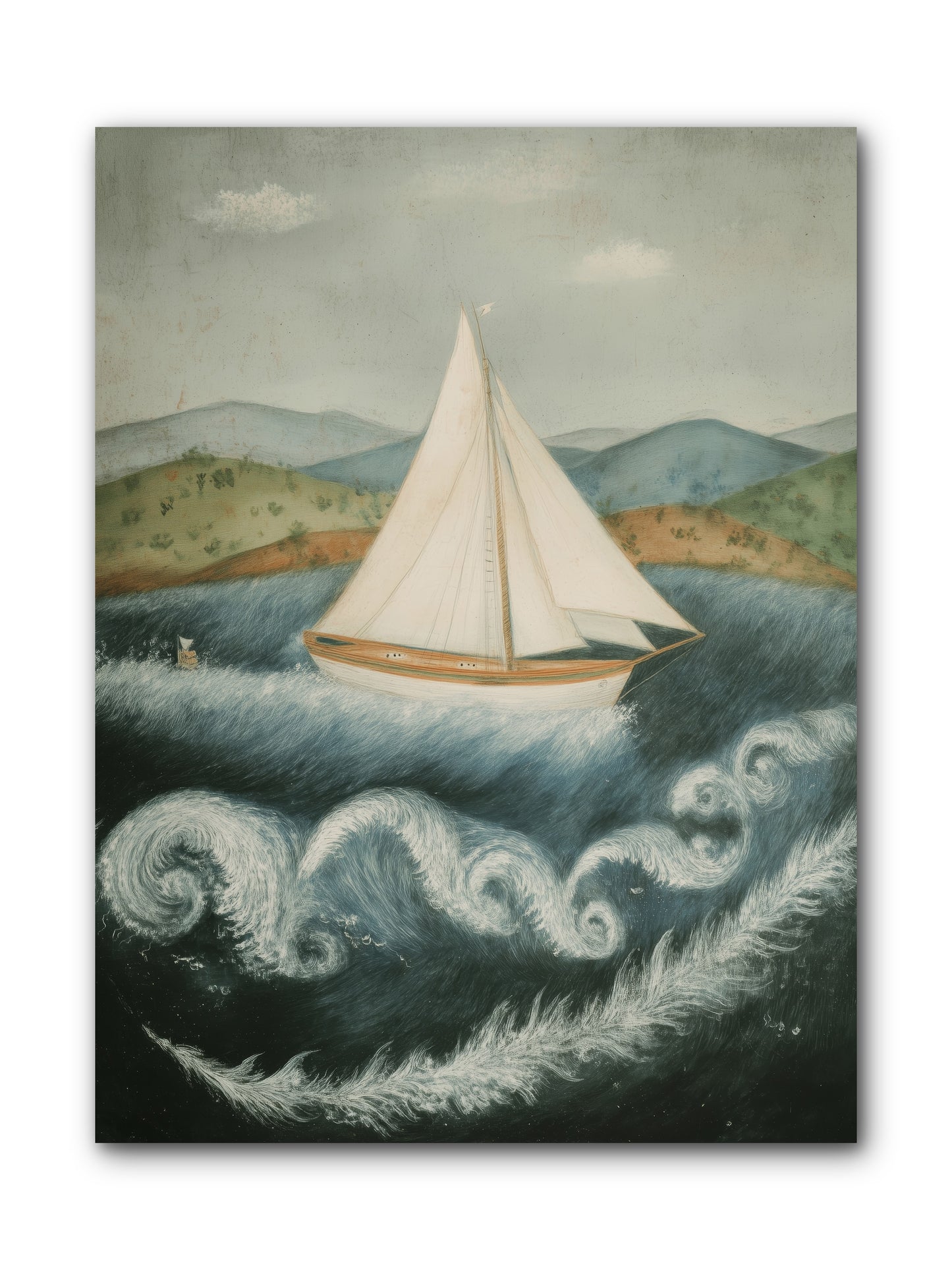 Wave Song Eternal -- Wrapped Canvas 9x12