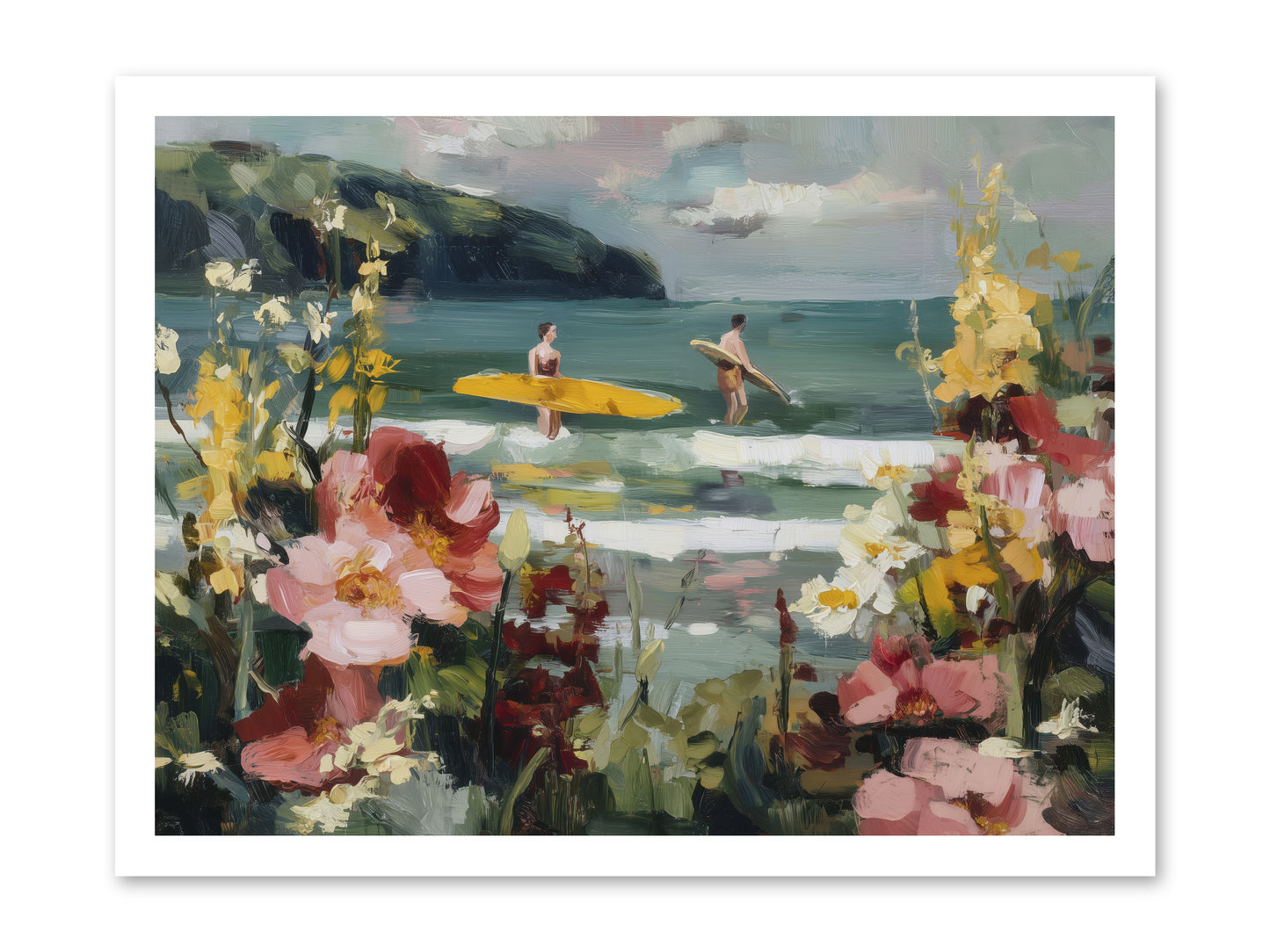 Wave Whisperers -- Loose Canvas Print 24x18