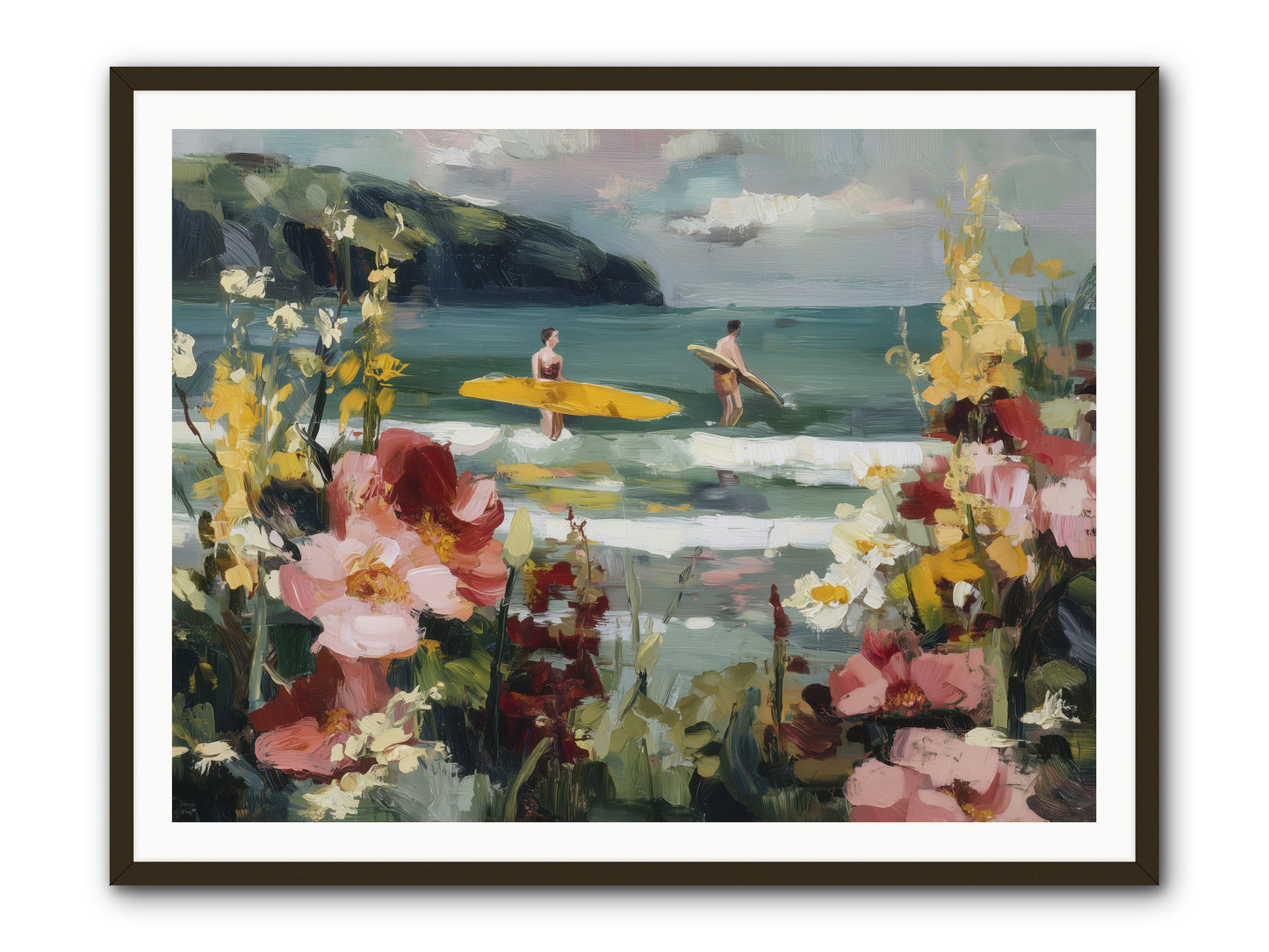 Wave Whisperers -- Framed Print - Black 48x36