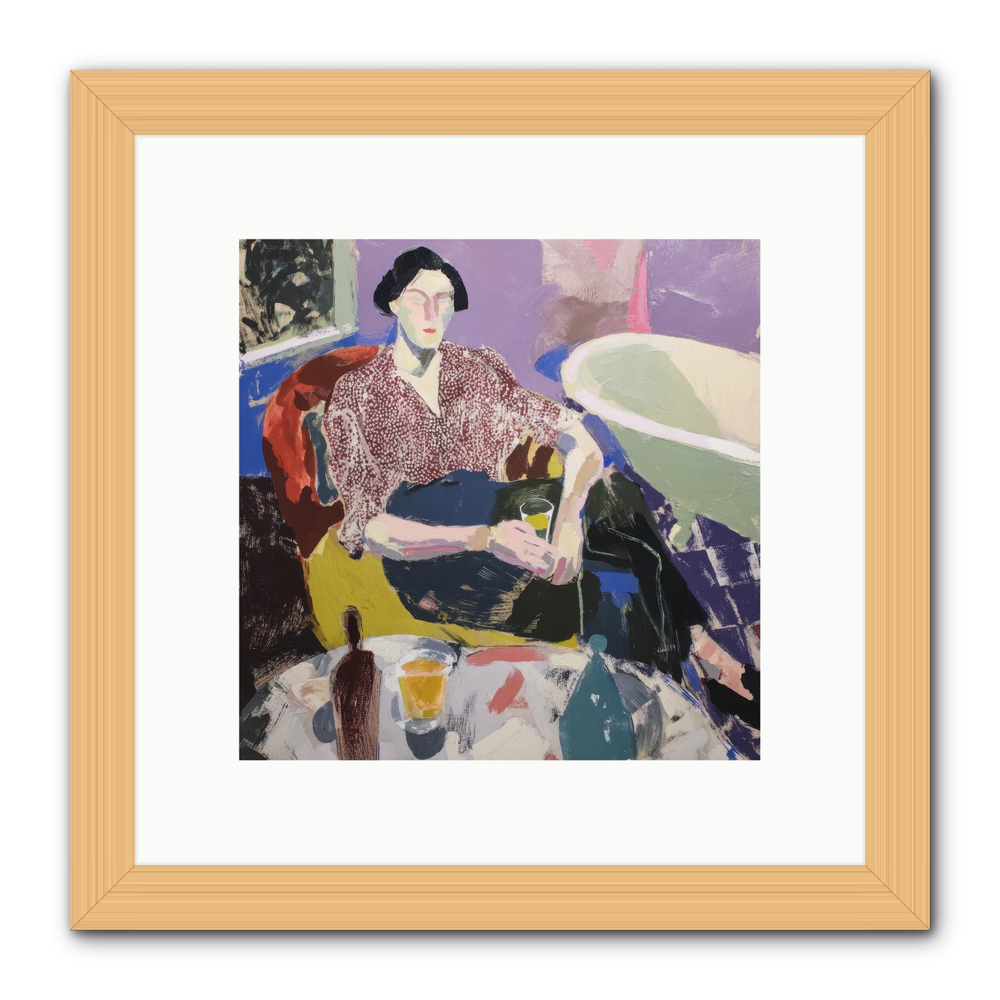We All Belonged -- Framed Print - Natural 10x10