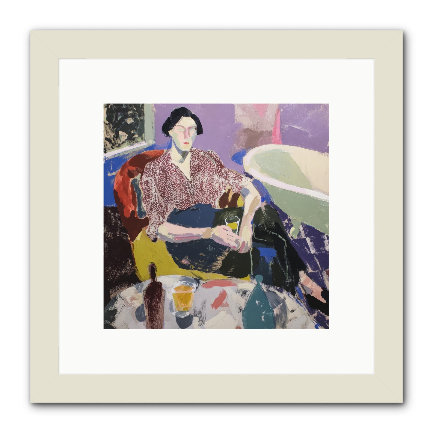 We All Belonged -- Framed Print - White 10x10