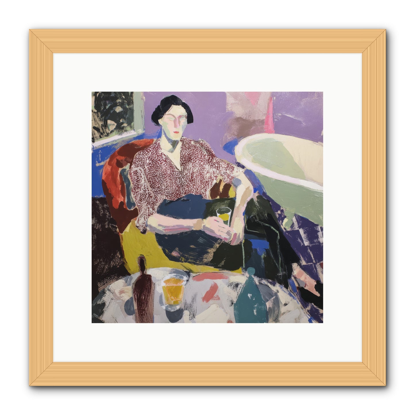 We All Belonged -- Framed Print - Natural 12x12